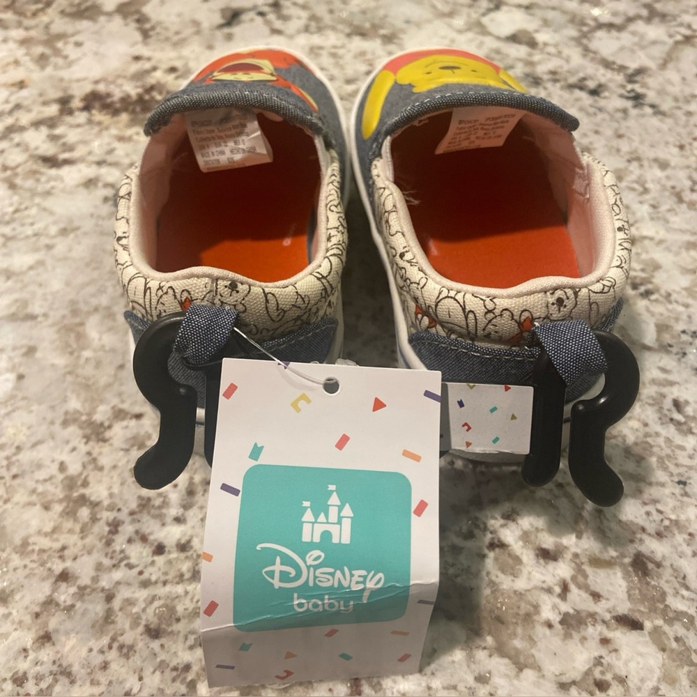Disney Kids Sneakers - Yellow and Orange with Winnie the Pooh&Tigger toddler 6 - Picture 2 of 5